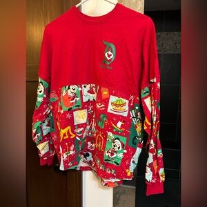 Disney Fair Isle Mickey Merry Christmas Spirit Jersey Size Small